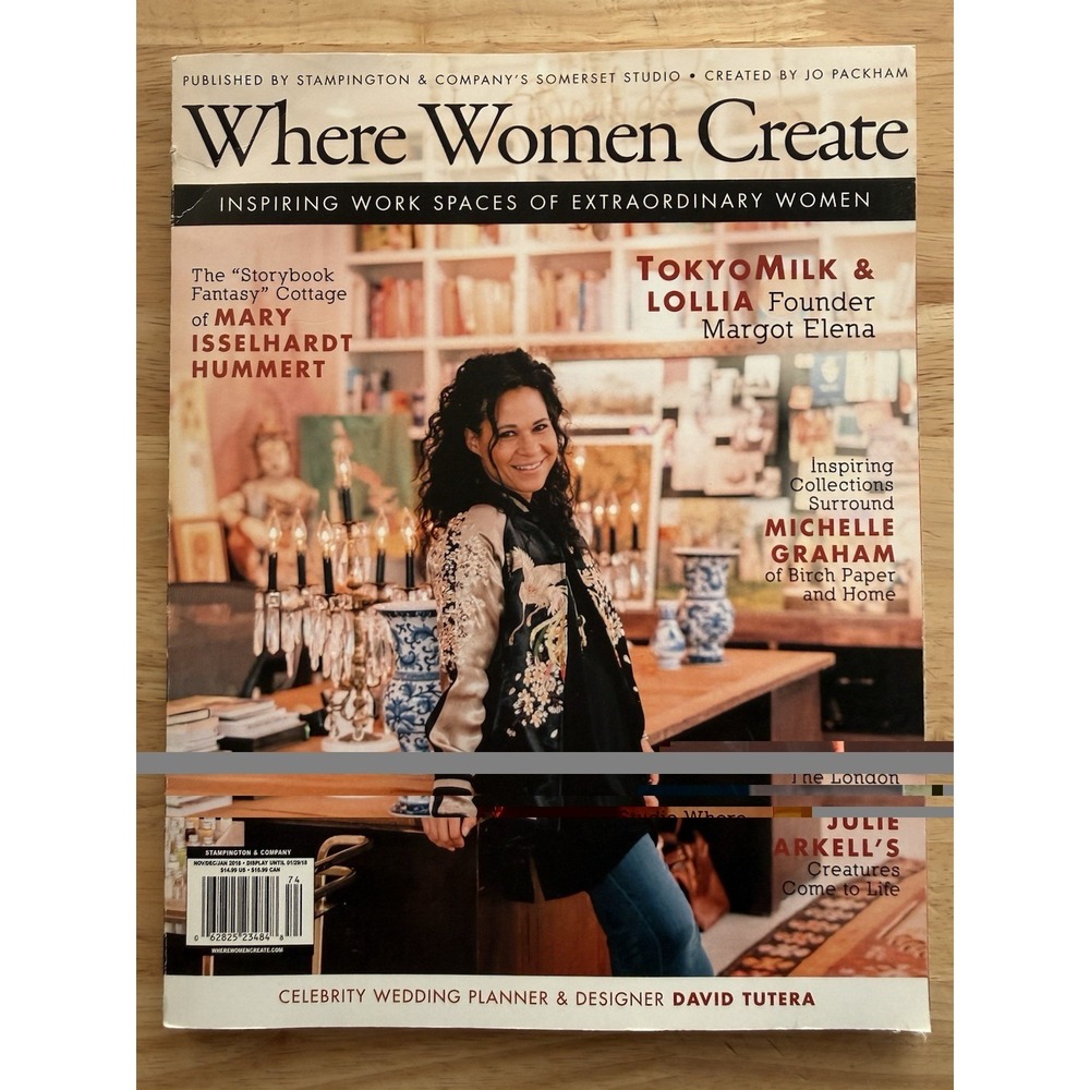 Where Women Create Magazine Nov/Dec/Jan 2018 TOKYOMILK & LOLLIA Margot‎ Elena
